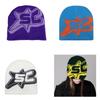 Unisex Skullies Hat with Cartoon Letter Photo Props Knitted Winter Hat Hip-Hop Costume Props Skull Cap