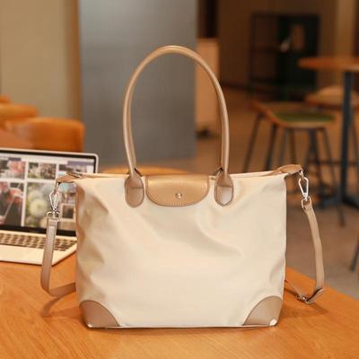2026 Nylon Women Handbags Branded Style Hobo Tote Bag With a Long Strap High Quality Two-toned Large Shoulder Bag Without Logo