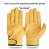 Sheep Leather Welding Gloves With Heat Resistance For Outdoor Labor And Safety