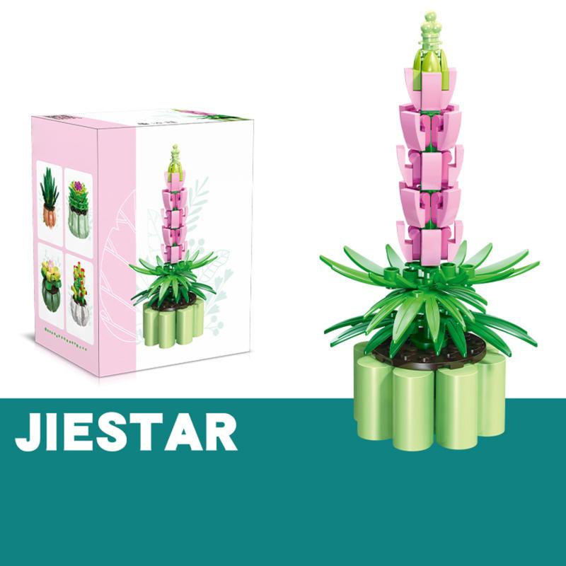 Mini Bonsai Building Blocks Desktop Ornaments Small Particles Diy Assembled Building Blocks Flower