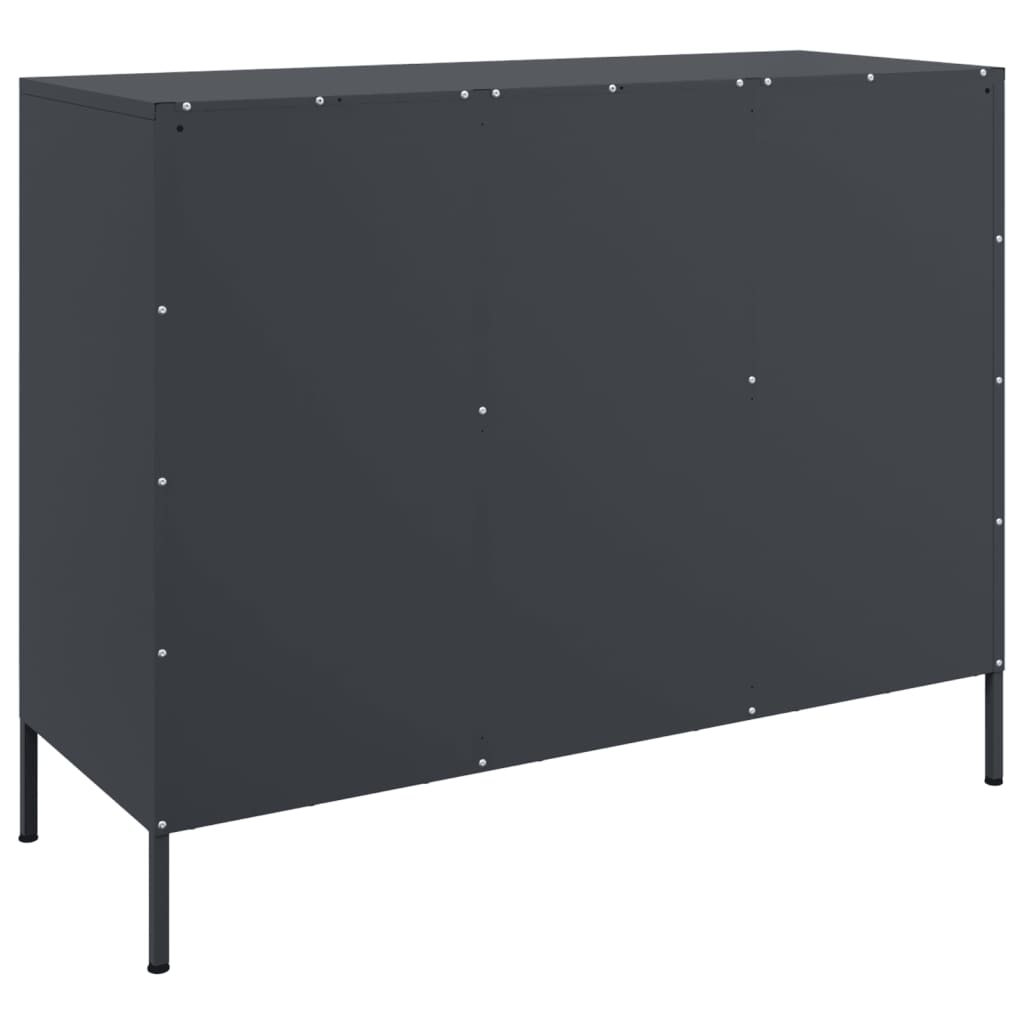 Sideboard Anthracite 100.5 x 39 x 79 cm Steel