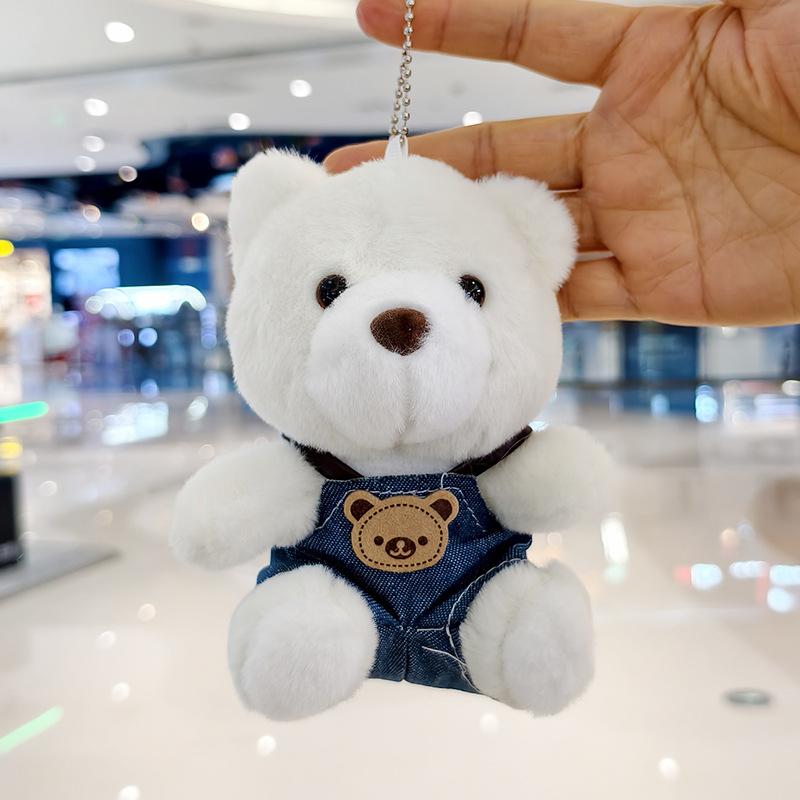 Cute Plush Bear Keychain Cartoon Doll Pendant Girly Fabric Toy Gift