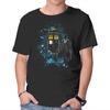 Unisex Crew Neck T-Shirt Time And Space Traveler Graphic Short Sleeve Casual Tee