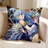 Fantasy Anime K-KonoSuba A-Aqua  Square Double-Sided printed Pillow Case Bedroom Bedside Pillow Sofa Cushion Cover