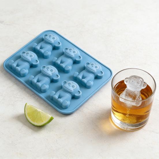 Köpek Buz Kalıbı Esnek Silikon Kalıp BPA İçermez Tekrar Kullanılabilir Buz Yapıcı Viski Kokteyller Kahve İçecekleri İçin Kolay Çıkarılabilir Bulaşık Makinesinde Yıkanabilir Mutfak Gereçleri