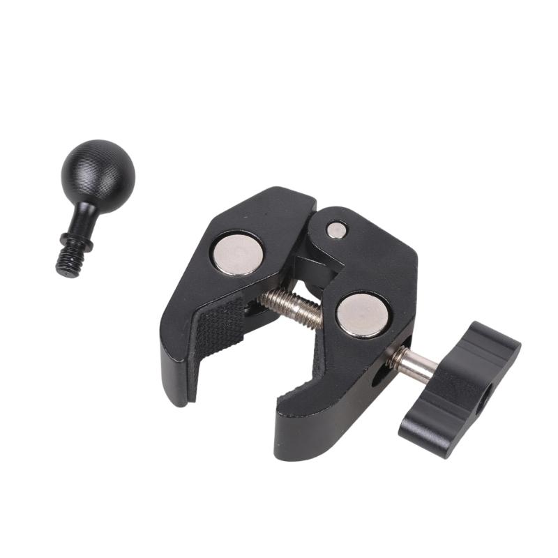 Handlebar Clamp Mount Base 17mm Ball Head for Rails 12-50mm Aluminum Bike Motorbike Phone Mount Holder Claw Clamp Base
