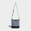 2024 Summer New Vintage Bucket Bag for Women, High-End Fashion Color-Block Handbag, Commuter Shoulder Crossbody Bag
