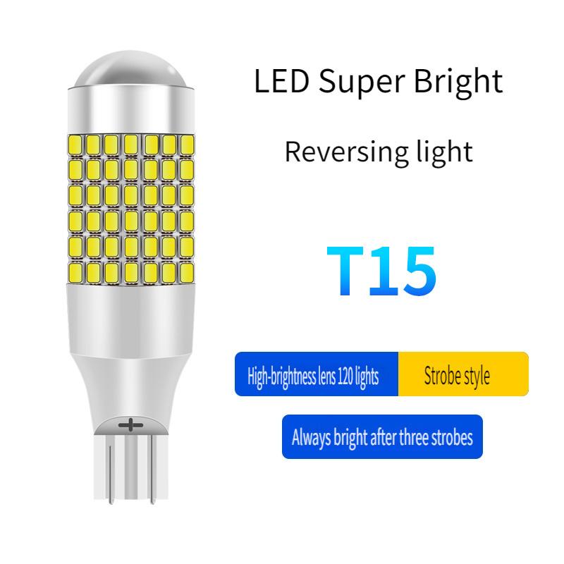 2 Stück 1156 BA15S 7440 W21W LED Rückfahrlichtlampe 12V Canbus 120 SMD 6500K Weiß T15 T20 Auto Heck Park Brems Blinkerleuchten