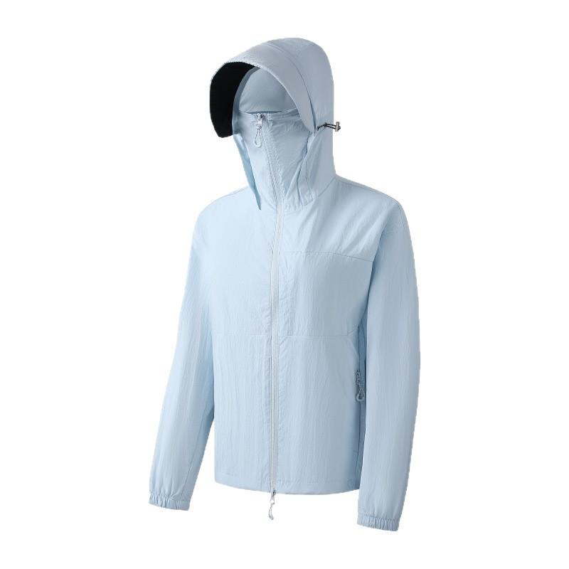 Sunscreen clothing men's and women's summer outdoor long-sleeved hooded nylon dust-proof cardigan breathable enterprise work clothes