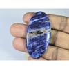 75Cts. Natural Blue Sodalite Oval Cabochon Loose Gemstone 28X55X05 MM B-253