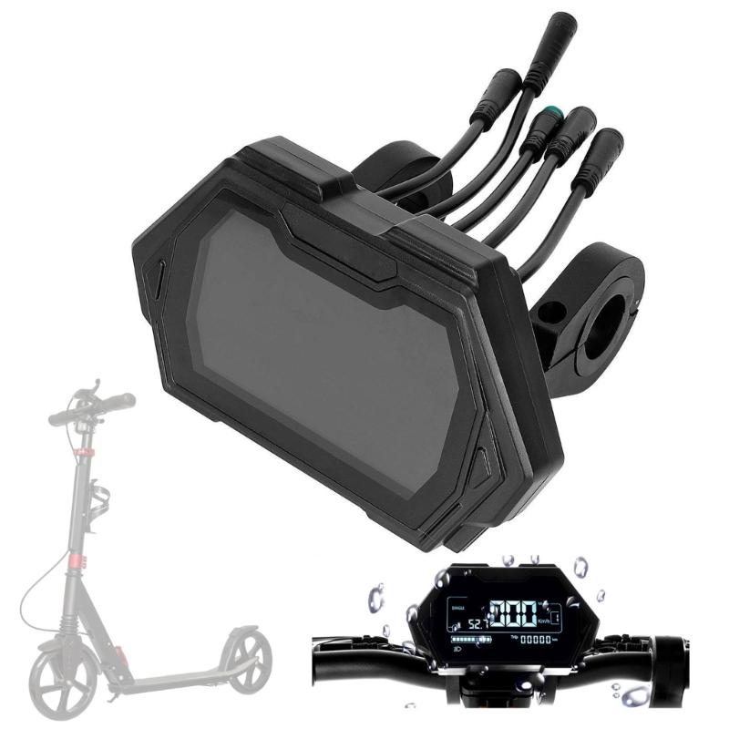 Sterke ABS Constructie Scooter LCD Snelheidsmeter met Zonlicht Leesbaar Interface & Schokbestendigheid Upgrades voor KukirinG3Pro