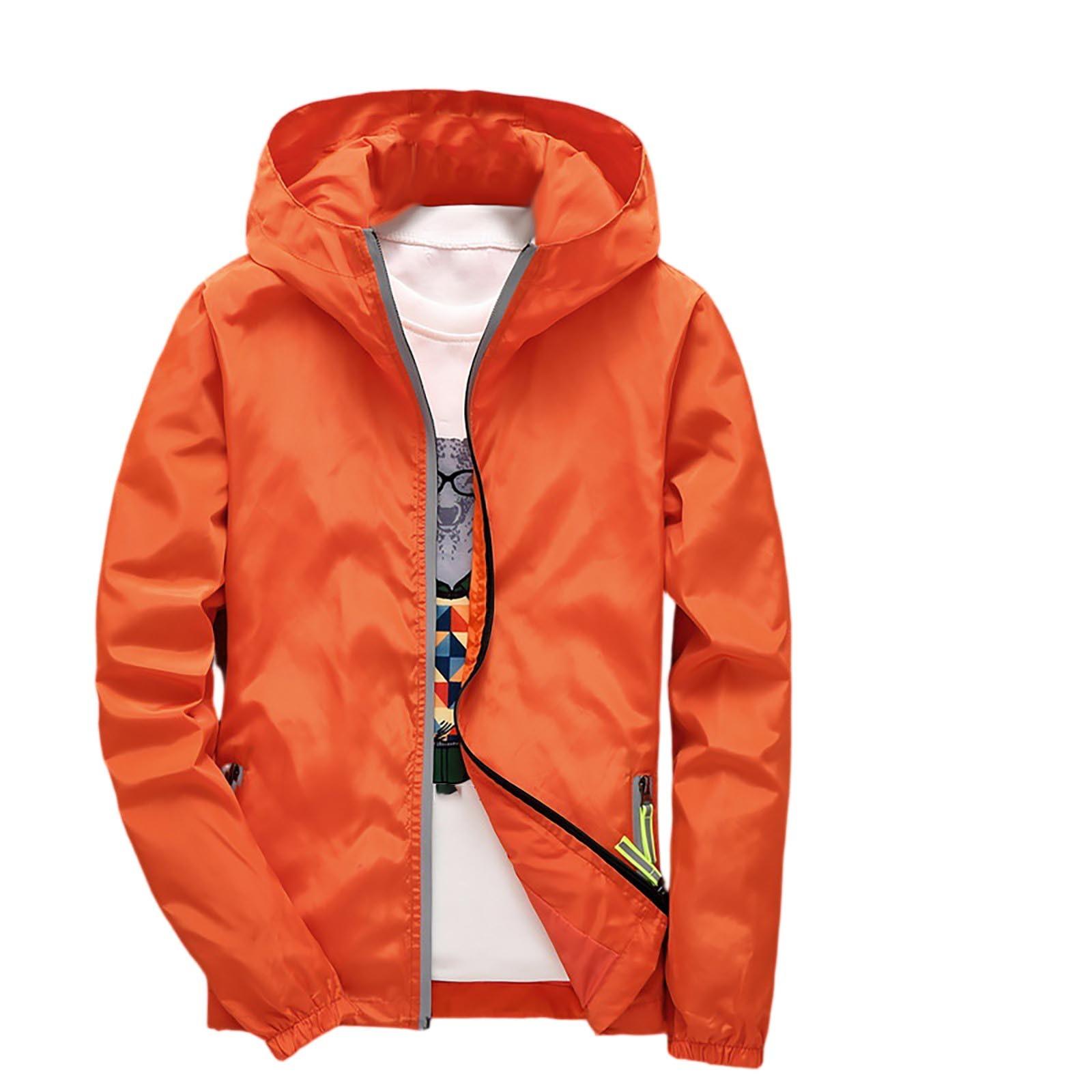 

Мужская летняя легкая и однотонная уличная свободная одежда большого размера, защищающая от солнца, водонепроницаемая ветровка XXXL шафрановый