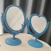 Specchio per Trucco Retro a Forma di Cuore Double-Sided Stile Coreano con Piccolo Design da Tavolo Europeo