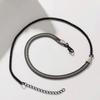 Hip Hop Stainless Steel Multi-Layer Box Chain Bracelet Retro Black White Color Wrap Men Bracelet Fashion Jewelry