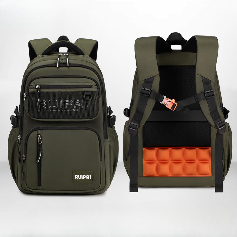 Schoolbag for Junior and Senior High School Students, Male Backpack with A Large Capacity for Reducing Burden and Protecting The Spine