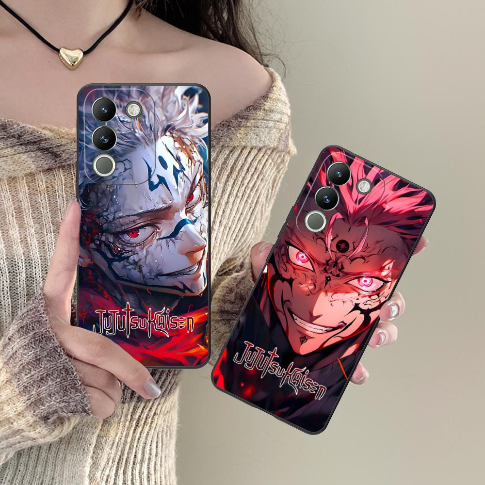 Jujutsu Kaisen Sukuna Mobile Phone Case for VIVO V60 V50 V40 V30 V29 V27 V25 V23 Pro Lite 5G Colorful Printing Cover Smartphone