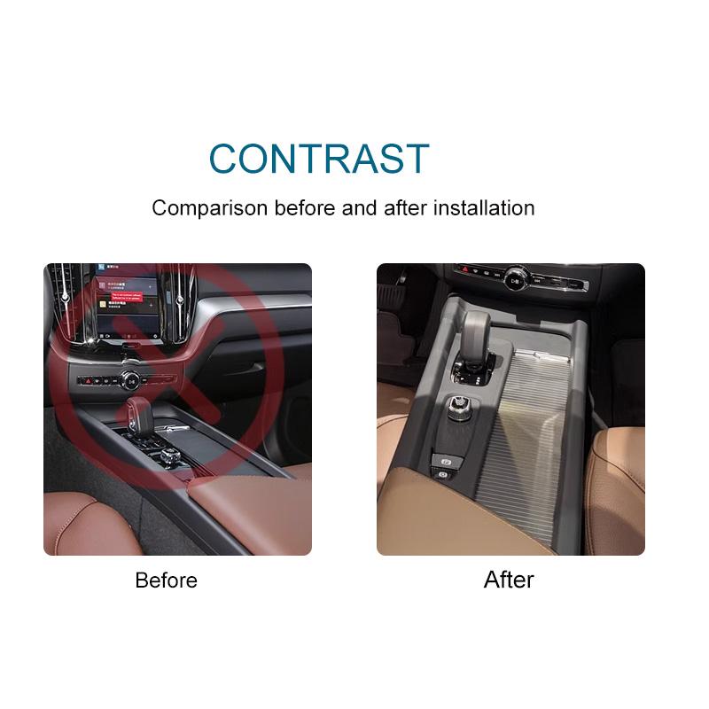 For Volvo XC60 center console film V60 gear shift button center console pad S60 silicone protective automotive equipment