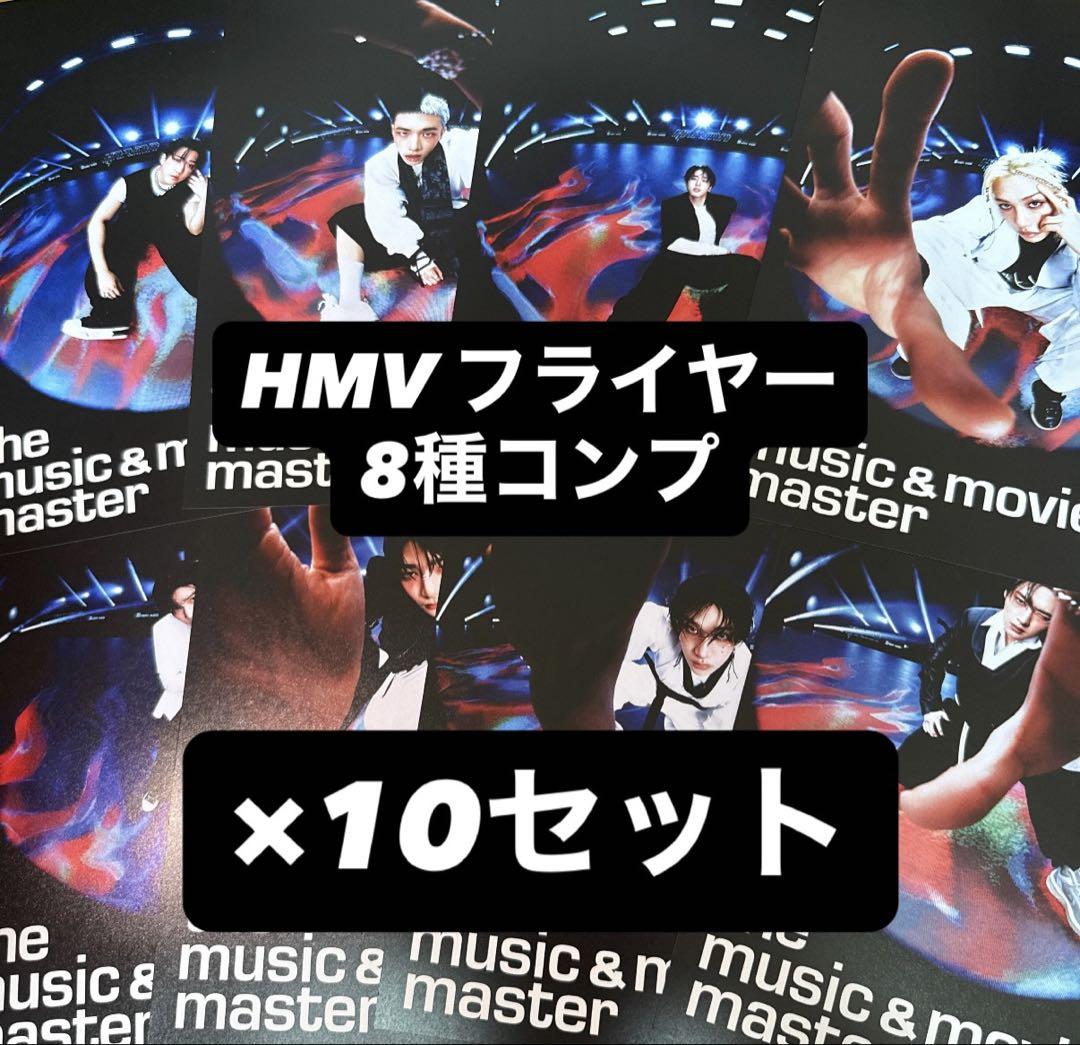 

[USED] Straykids Karma HMV Flyer 8 Types Complete Set x 10