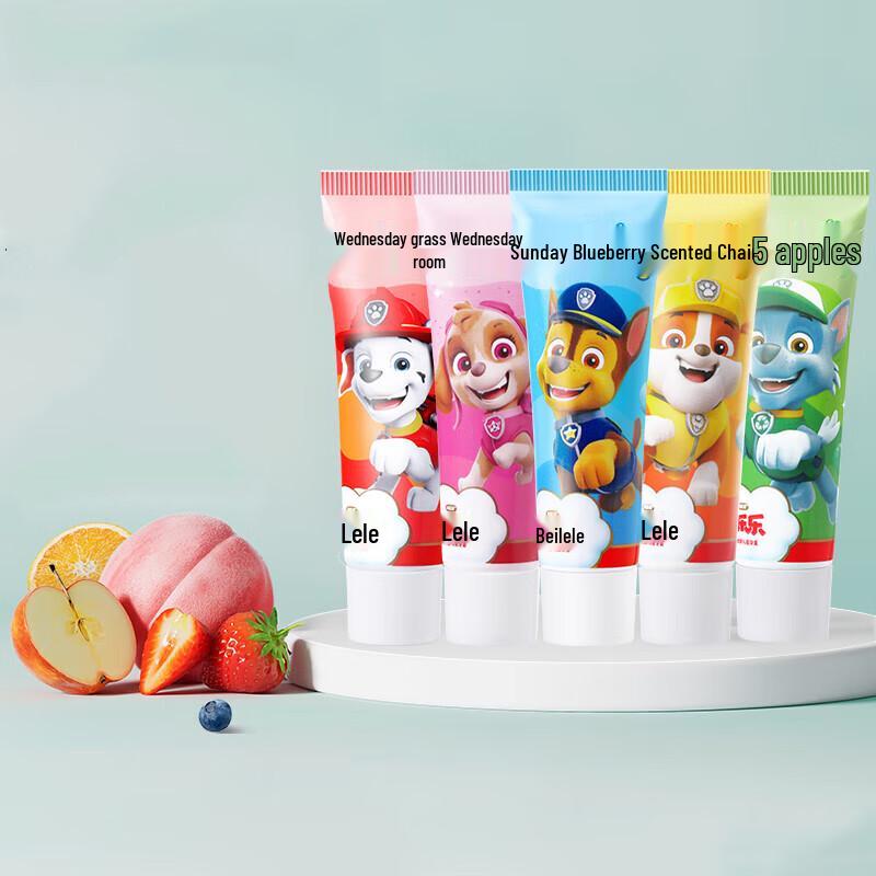 Leng Suan Ling Paw Patrol Anti-Cavity Kids Toothpaste 5-Pack