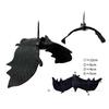 4Pcs Scary Realistic Bat Hanging Ornament Wall Hanging Decorations For Garden Window Display Halloween Celebration