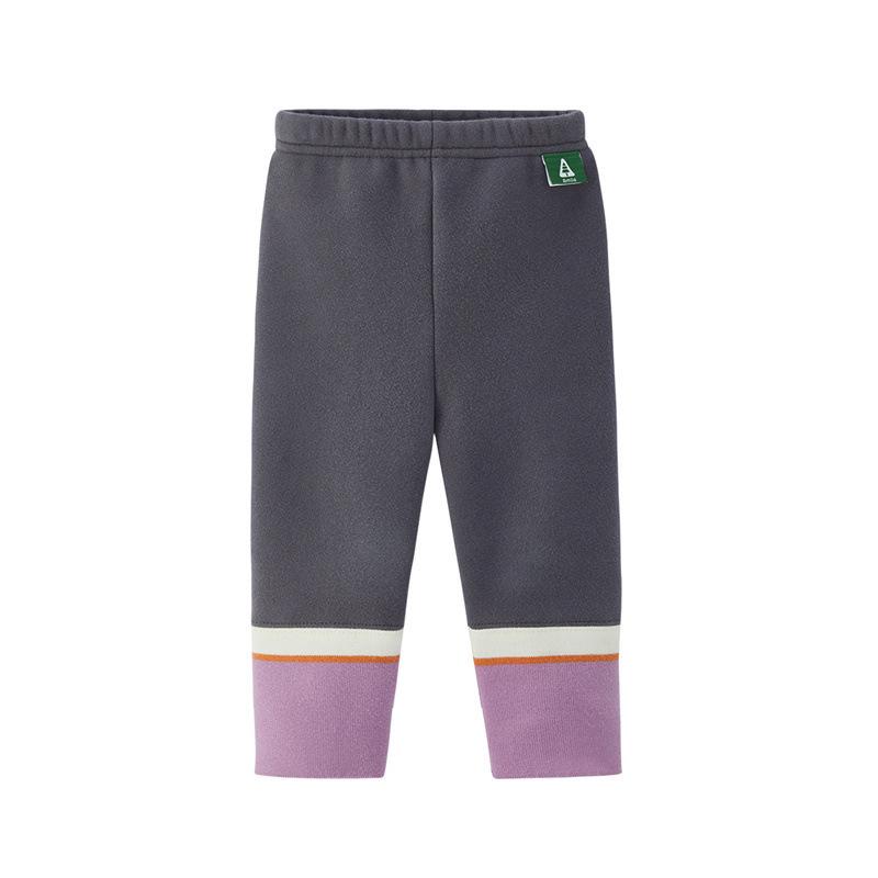 

Тунбэй 2025 Зимние Повседневные Леггинсы в Цветовой Блок для Девочек 140cm