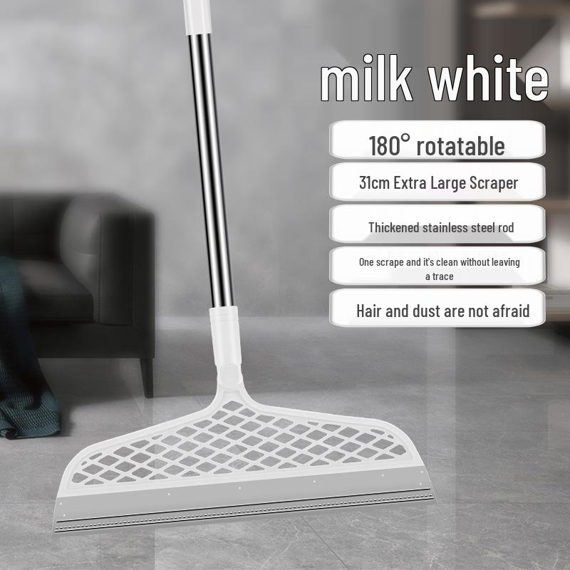 Silicone Magic Broom: Multi-Purpose Floor & Glass Scraper for Wet and Dry Use белый
