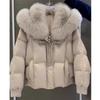 Winter Female Ultra Light Warm Coat Loose Ladies Cropped Jacket Winter Woman Parka Overcoat