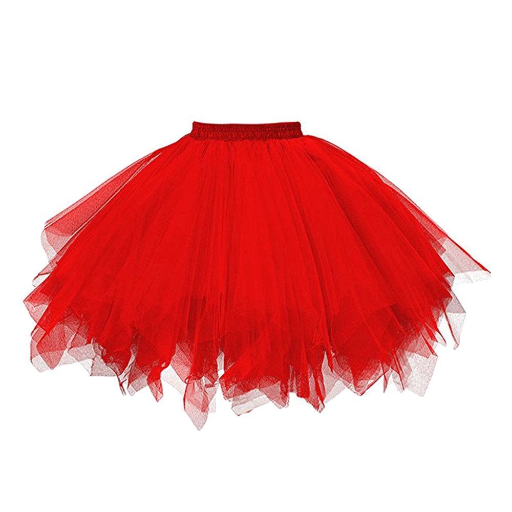 High Waist Petticoat Elastic Waist Dance Skirt Fashion Ballet Skirt  Women