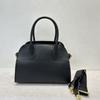 Niche Retro Premium Tote Bag Dong Jie Bai He Same Model Genuine Leather Large-capacity Commuter Portable Single-shoulder