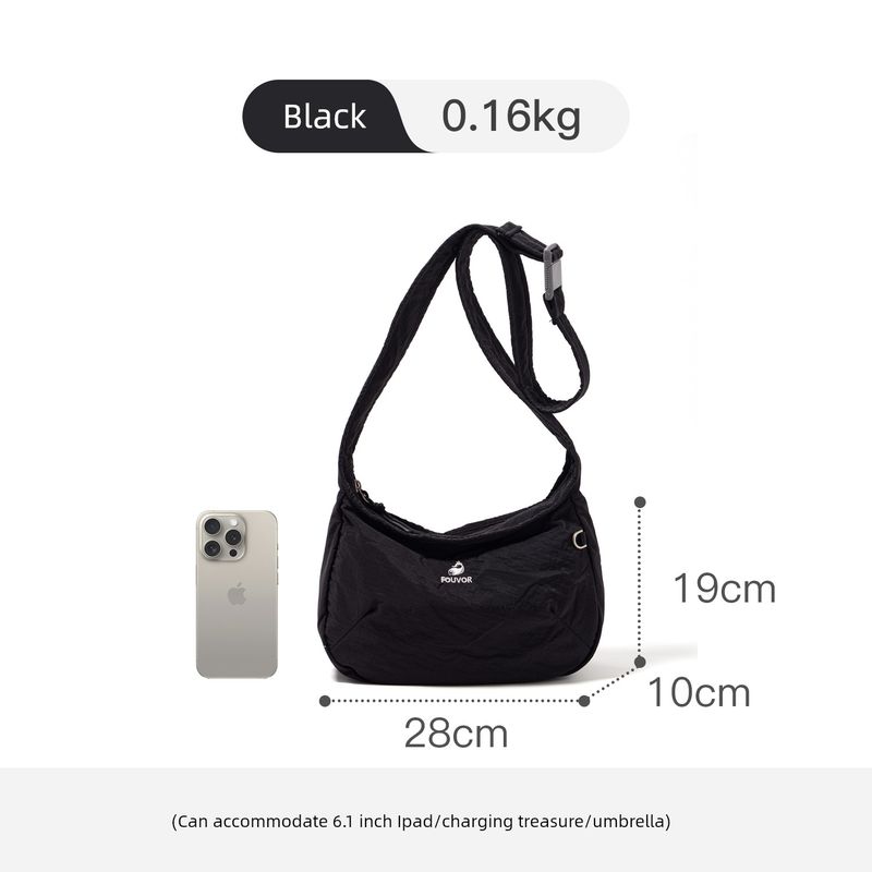 

Firefox Lightweight Crossbody Bag Women s Outdoor Canvas Women s Bag New Arrival Small Backpack Mobile Phone Bag Oxford Cloth New Pouch Section A [black]]