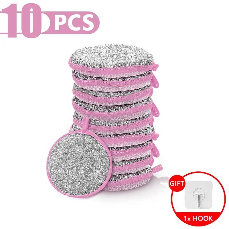 Dishwashing Sponge Reusable Washable Sponges Double Side Magic Sponge To Wash Dishes Useful Things for Kitchen Clean Tools