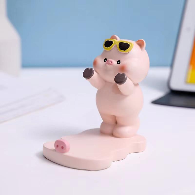 New Model "Pig Butt" Mobile Phone Stand - Desktop Decoration Item, Office Workstation Phone Holder, Girl-themed Stress-relieving Stand