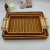 Handgeflochtener Aufbewahrungs- & Obstkorb im Rattan-Stil