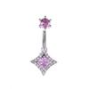 Star Zircon Belly Button Rings Y2K Girls Piercing Navel Nail Body Jewelry For Women  Body Piercing Jewelry Gift