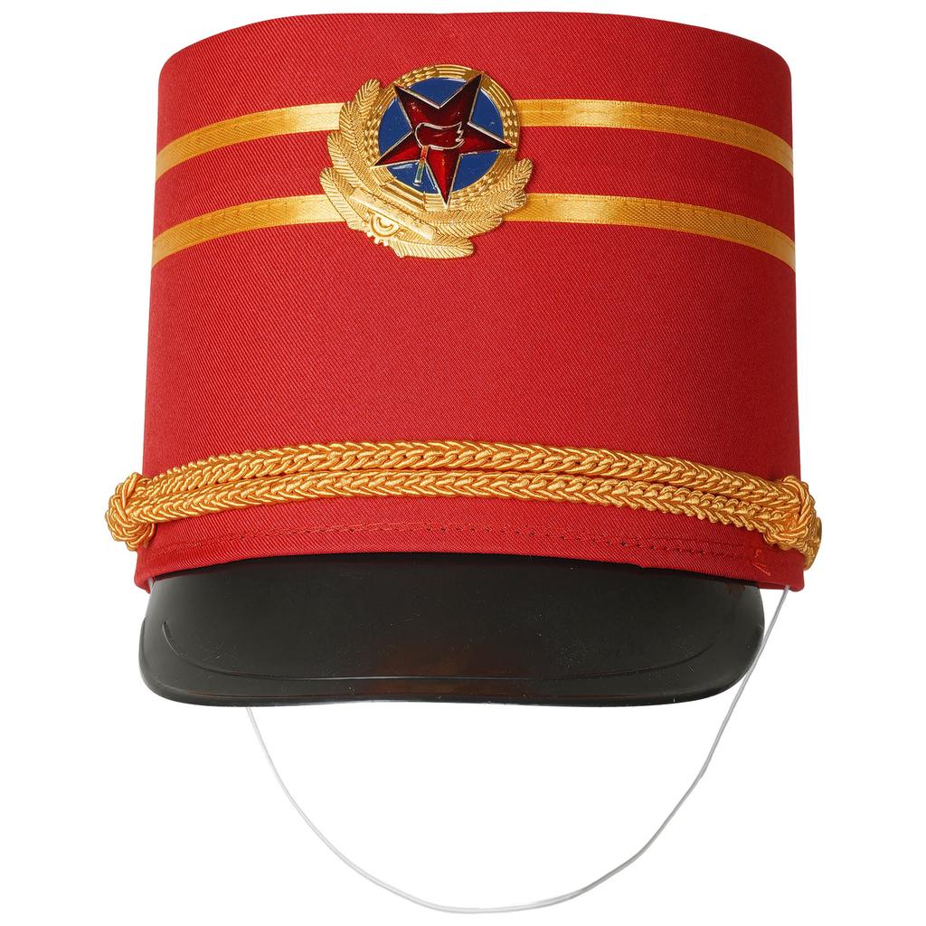 Girls Marching Band Costume Set Long Sleeve Stand Collar Tassel Shoulder Button Down Jacket Hat