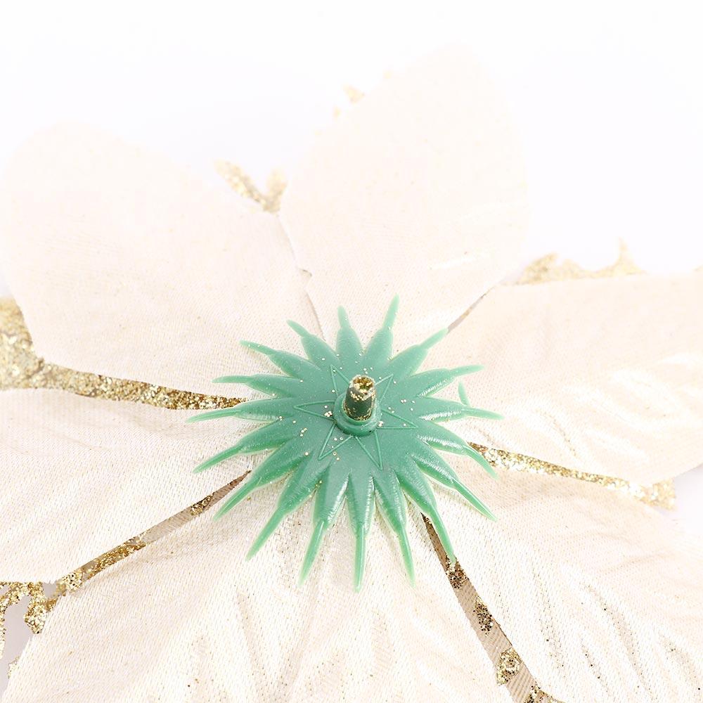 Gift Wreath Accessories Glitter Fake Flowers Christmas Tree Ornaments Artificial Christmas Flowers