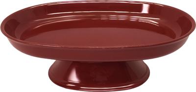 Urushi Product Oval Offering Stand 7 Inches Vermilion