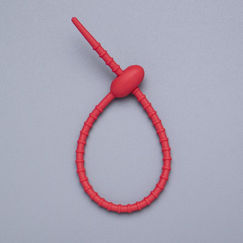 5/10PCS Silicone Reusable Bag Ties Twist Wire Fasten Cable Zip Tie for Headset Data Line Pendant Adjustable Soft Universal Tie