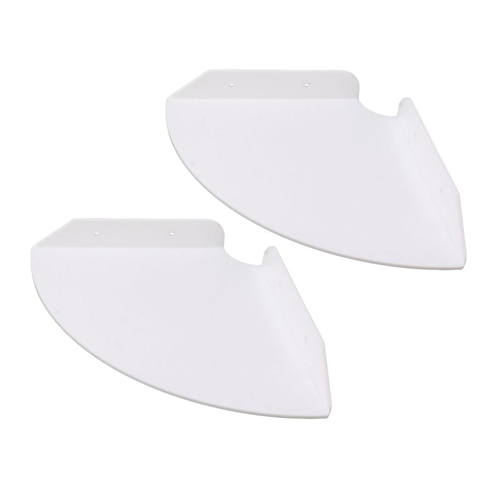 2pcs Wall Mount Floating Corner Shelves Quarter Round Hanging Corner Shelves for Bedrooms Living Rooms Shower Room