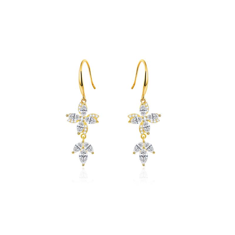 Shining Pearl Copper Alloy Earrings: Light Luxury, High-End Gold-Plated with Strong Color Retention