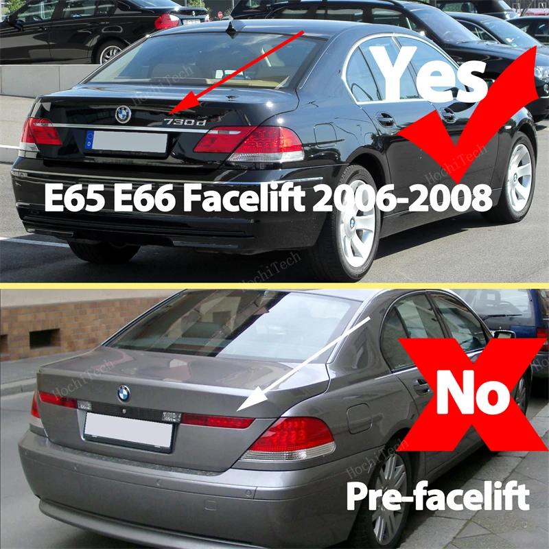 For BMW 7 Series E65 E66 2006-2008 Facelift Only Lamp White Bulbs License Plate Lights 2PCS LED Car License Number Plate Light