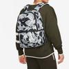 Nike Heritage Front Logo Print Fabric Backpack Unisex Backpacks Coal-Black Phantom-Gray-White Black DV6243-060