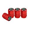 AHUN5 4Pcs Car Tire Valve Caps Metal Dustproof Wheel Stem Cover For Skoda Yeti Kamiq Kodiaq Karoq Octavia Fabia Rapid Vrs Mk3 Superb