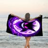 1pc Gengar1 Beach Towel, Beach and Seaside Swimming Pool Equipment, Fashion Pattern, Rectangular, Travel Essentials