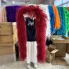 DIY 6PLY Natural Ostrich Feather Boa for Sewing Costume Embroidery 0.5/1/2/3/4M Length Wedding Carnival Dress Decoration Craft