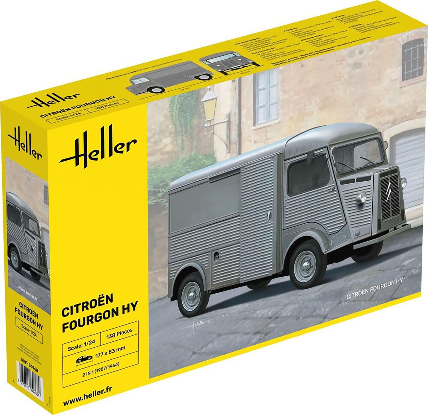

Platz Heller Citroen Крытый фургон HY Пластиковая модель HE80768 1/43 (Машина)