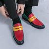 Fashion Handmade Men Coiffeur Shoes Stylish Flats Mens Slip on Club Shoes Classic Men Shoes for Wedding Non-Slip Men's Walking Footwear