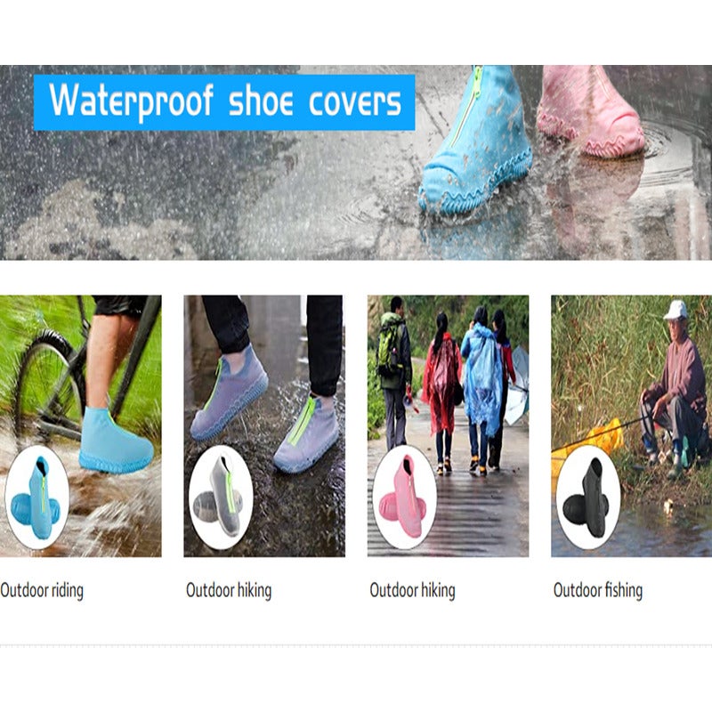 Funda Impermeable Para Zapatos YUZHEDM - Material PVC, Suela Antideslizante, Cremallera - Protege Del Agua, Barro Y Nieve