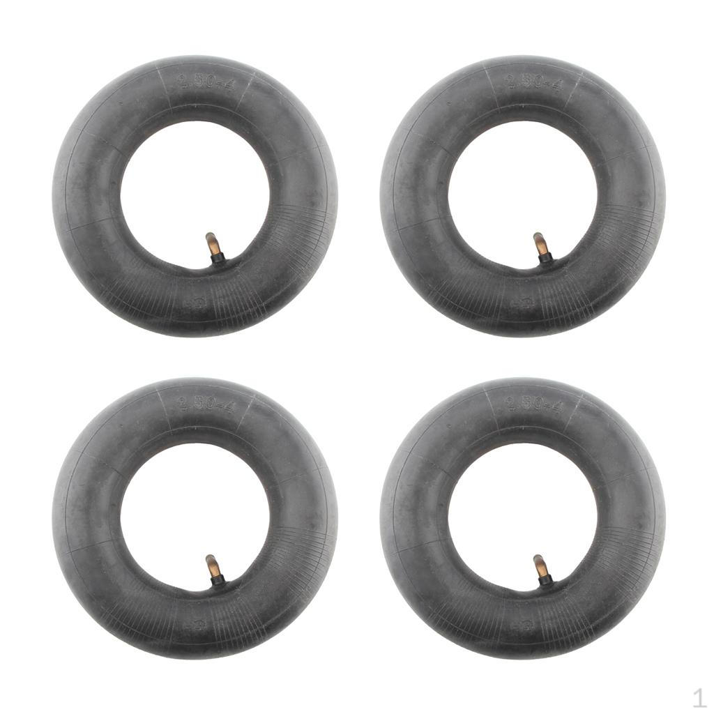 

Качественная 2,50 x 4 4-компонентная прочная черная шинная камера со штоком клапана TR13