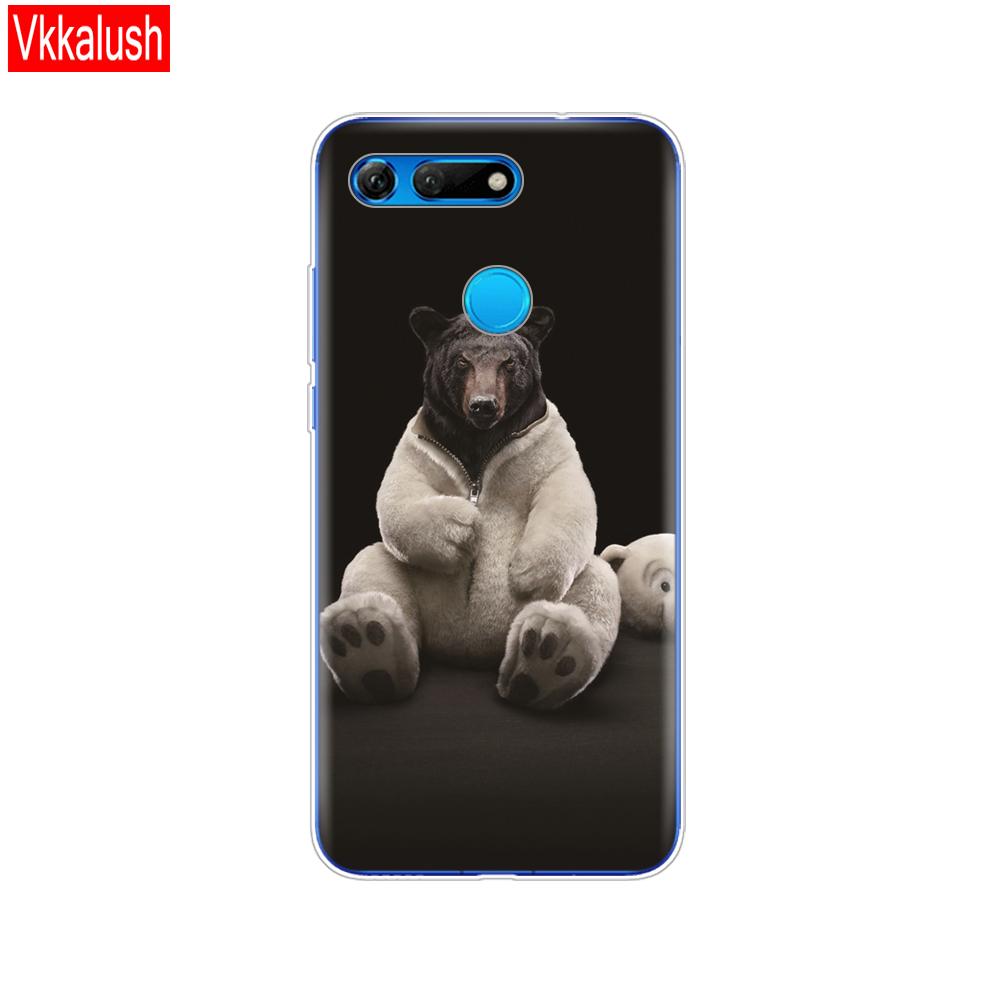 Silikonhülle für Huawei Honor View 20 V20 Hülle TPU Funda Weiche Silikonhülle für Honor V20 Capa Niedliches Tiermuster